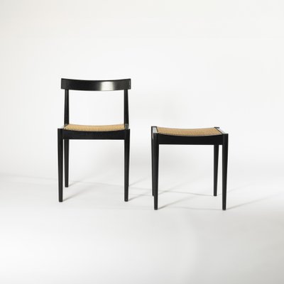 Dining Chair and Stool by Nauer & Knöpfel, Switzerland, 1959, Set of 2-IVW-1760255