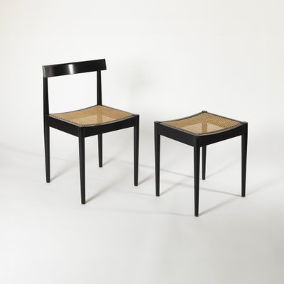 Dining Chair and Stool by Nauer & Knöpfel, Switzerland, 1959, Set of 2-IVW-1760255