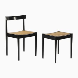 Dining Chair and Stool by Nauer & Knöpfel, Switzerland, 1959, Set of 2-IVW-1760255