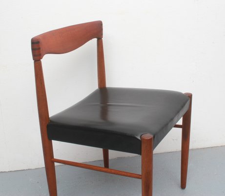 Dining Chair in Teak & Leather by H.W. Klein for Bramin, 1965-PF-1430882