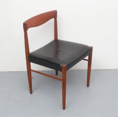 Dining Chair in Teak & Leather by H.W. Klein for Bramin, 1965-PF-1430882