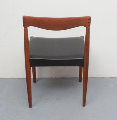 Dining Chair in Teak & Leather by H.W. Klein for Bramin, 1965-PF-1430882