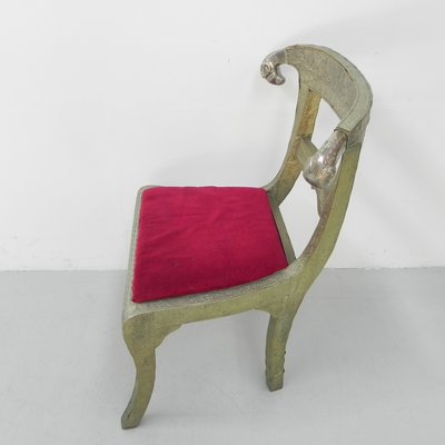 Dining Chair Upholstered with Stamped Tin-TL-1324892