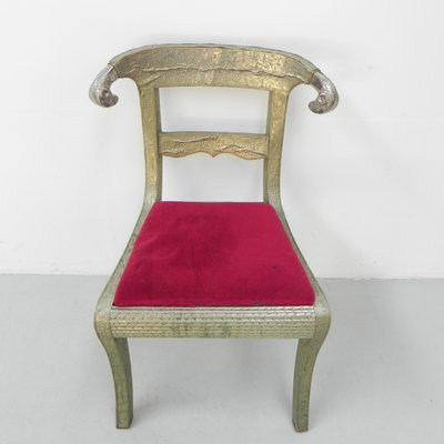 Dining Chair Upholstered with Stamped Tin-TL-1324892