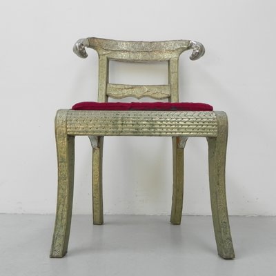 Dining Chair Upholstered with Stamped Tin-TL-1324892