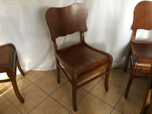 Dining Chairs, 1950s, Set of 6-WQQ-843794