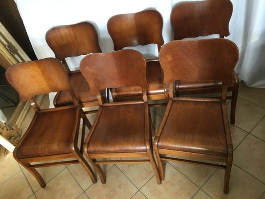 Dining Chairs, 1950s, Set of 6-WQQ-843794