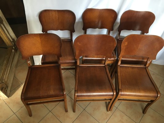 Dining Chairs, 1950s, Set of 6-WQQ-843794