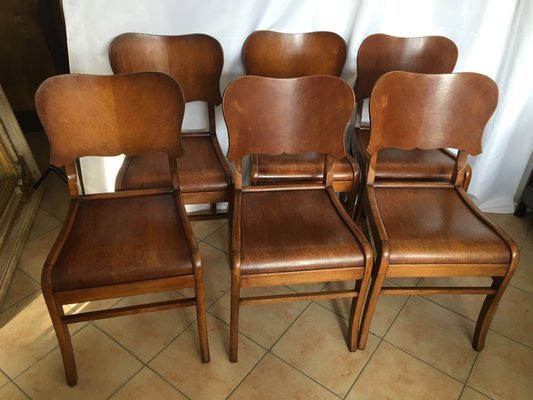 Dining Chairs, 1950s, Set of 6-WQQ-843794