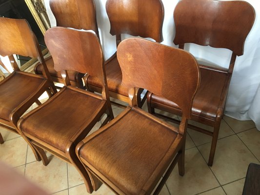 Dining Chairs, 1950s, Set of 6-WQQ-843794