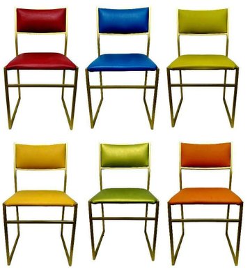 Dining Chairs, 1970s, Set of 6-FIP-778647