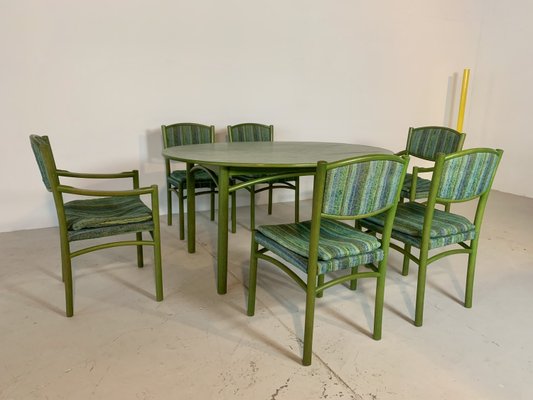 Dining Chairs, 1970s, Set of 7-WID-957908