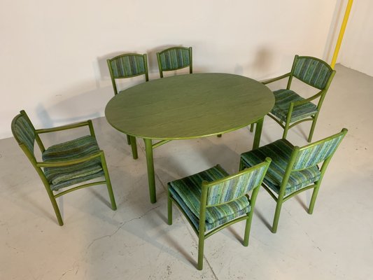 Dining Chairs, 1970s, Set of 7-WID-957908