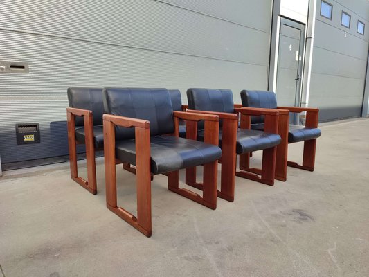 Dining Chairs attributed to Afra & Tobia Scarpa for B&B Italia, 1975, Set of 6-WBX-1423060