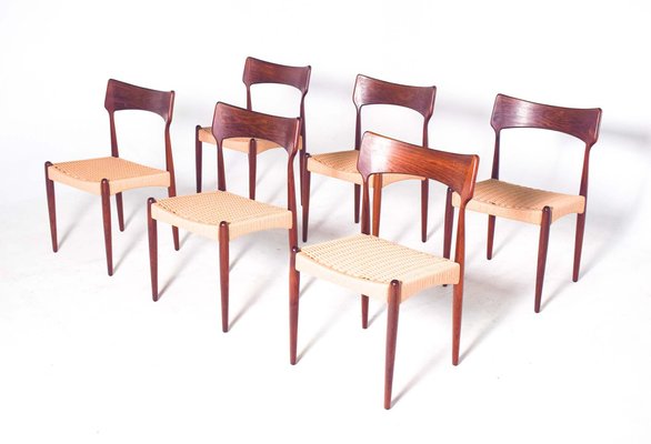 Dining Chairs attributed to Bernhard Pedersen & Son, 1960s, Set of 6-XWB-1813858