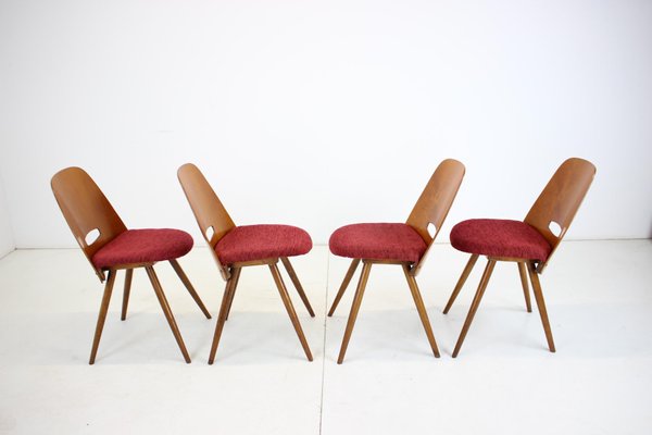 Dining Chairs attributed to Frantisek Jirak for Tatra, 1960s, Set of 4-TZ-1441676