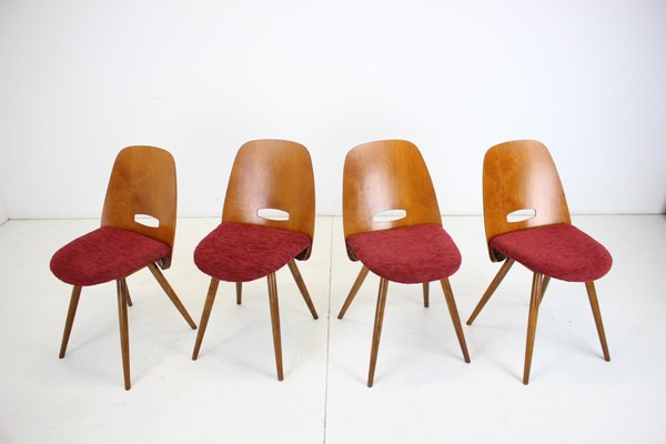 Dining Chairs attributed to Frantisek Jirak for Tatra, 1960s, Set of 4-TZ-1441676