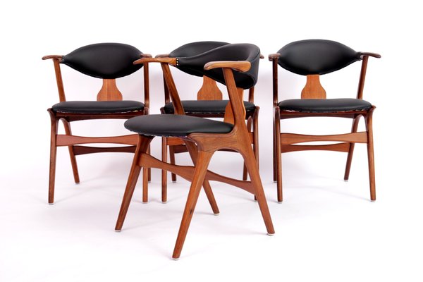 Dining Chairs attributed to Louis Van Teeffelen for Wébé, 1960s, Set of 2-TLV-2020139