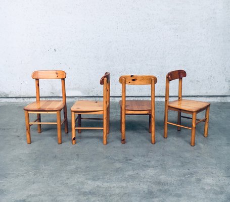 Dining Chairs attributed to Rainer Daumiller for Hirtshals Savvaerk, Sweden, 1970s, Set of 4-RQV-1772781