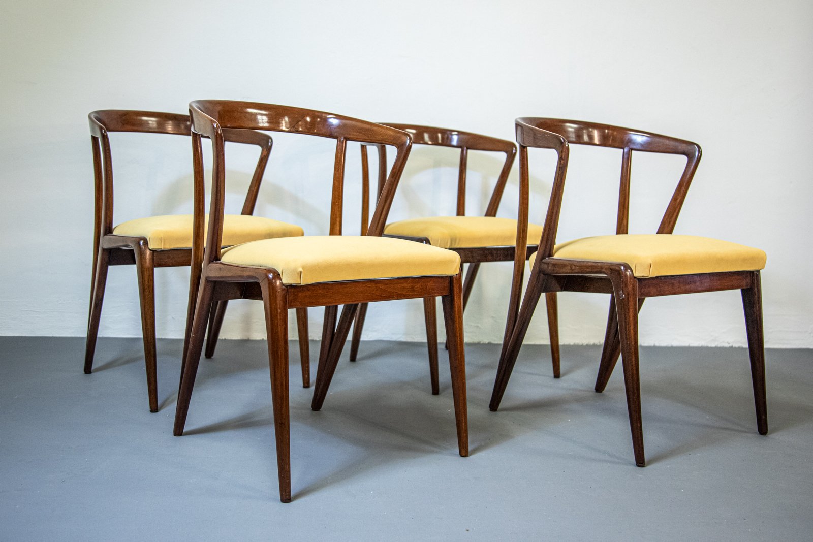 Dining Chairs by Bertha Schaefer for Singer & sons, 1950s, Set of 4