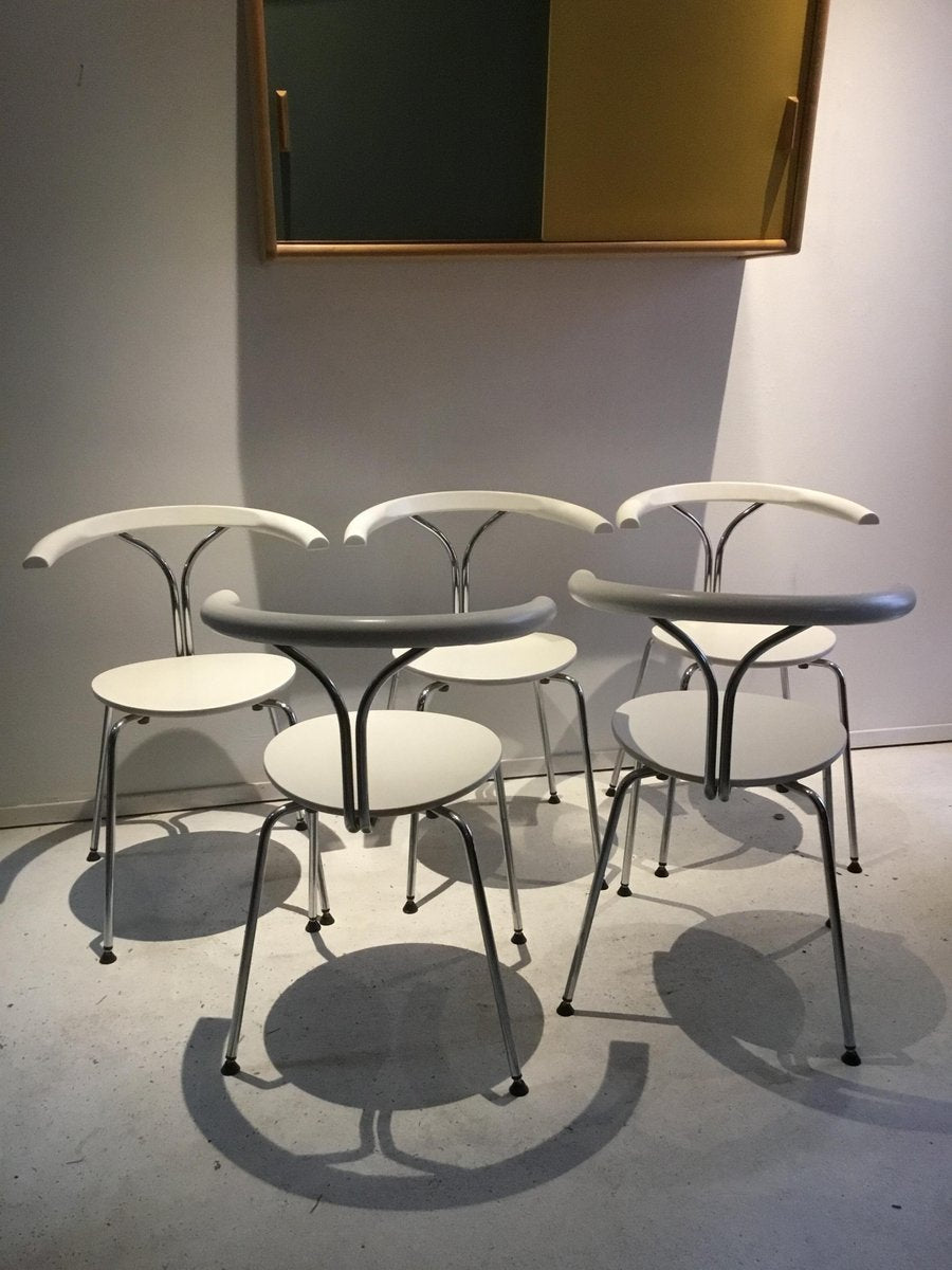 Dining Chairs by Björn Agle for Lindlöfs Interior, 1970s, Set of 5