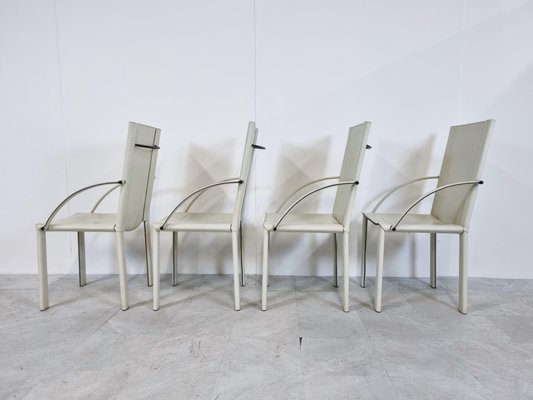 Dining Chairs by Carlo Bartoli for Matteo Grassi, 1980s, Set of 4-IRH-1186884