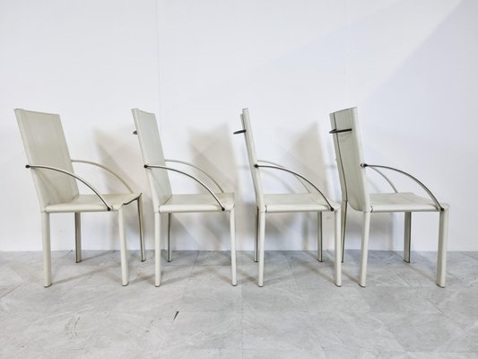 Dining Chairs by Carlo Bartoli for Matteo Grassi, 1980s, Set of 4-IRH-1186884