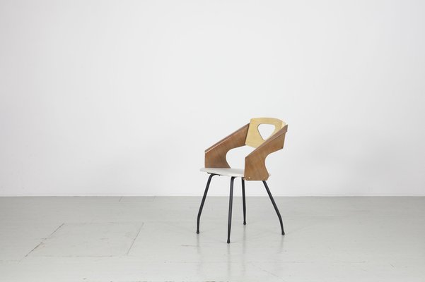 Dining Chairs by Carlo Ratti for Industria Legni Curvati, Milan, 1950s, Set of 6-AA-1703170