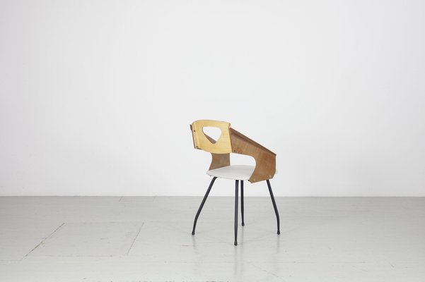 Dining Chairs by Carlo Ratti for Industria Legni Curvati, Milan, 1950s, Set of 6-AA-1703170