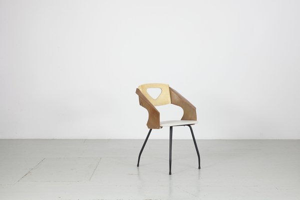 Dining Chairs by Carlo Ratti for Industria Legni Curvati, Milan, 1950s, Set of 6-AA-1703170