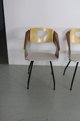 Dining Chairs by Carlo Ratti for Industria Legni Curvati, Milan, 1950s, Set of 6-AA-1703170