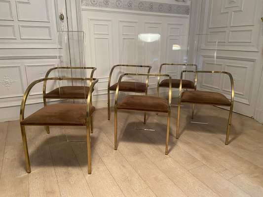 Dining Chairs by Charles Hollis Jones Chairs for Belgo Chrom, 1970s, Set of 6-JG-1441702