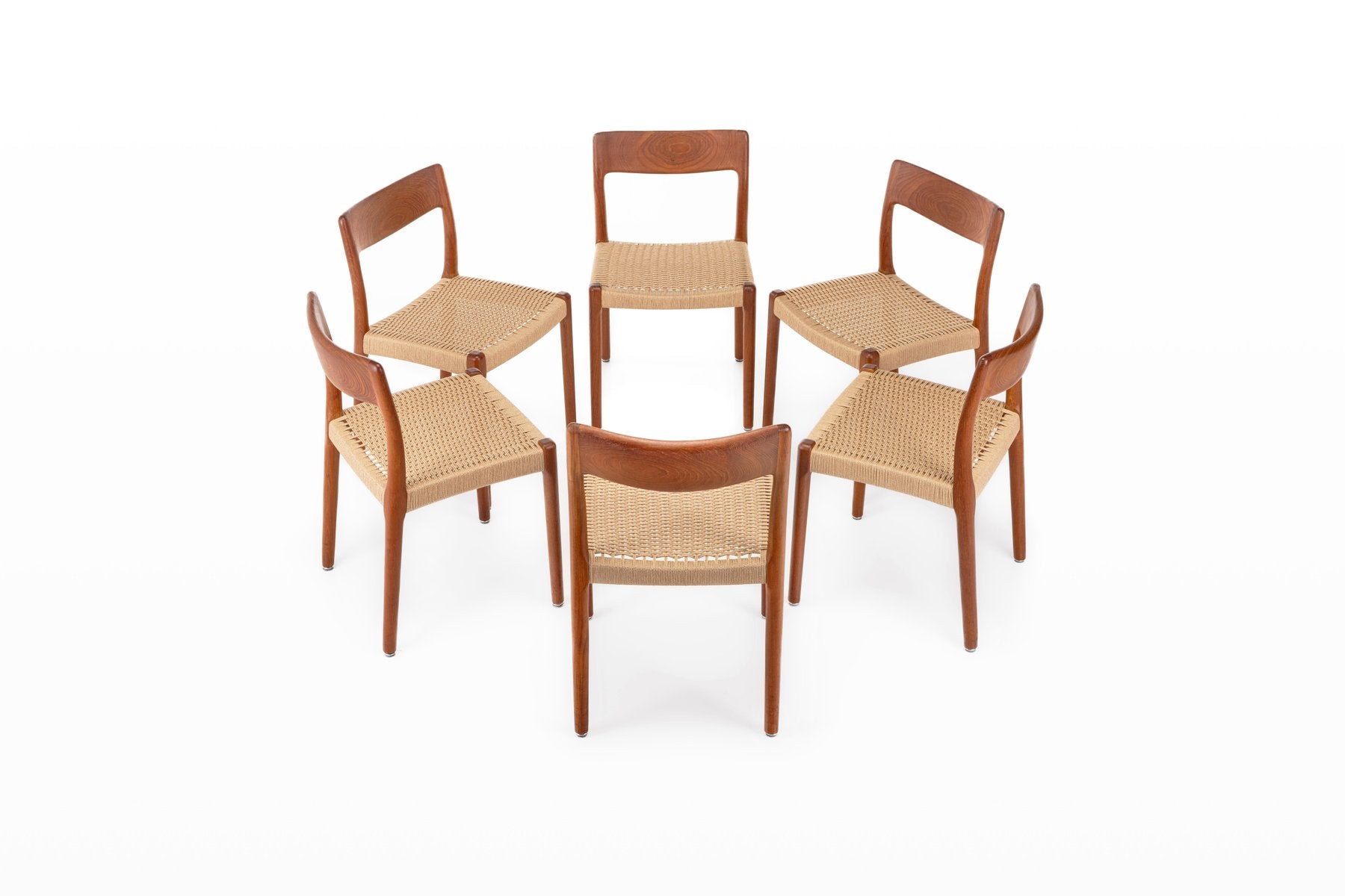 Dining Chairs by Emc Møbler, 1960s, Set of 6