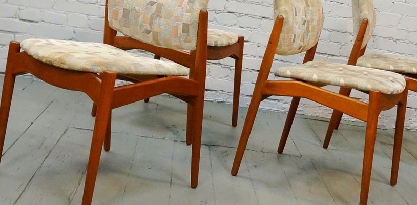 Dining Chairs by Erik Buch for Ørum Møbelfabrik, 1960s, Set of 4-QFD-550200