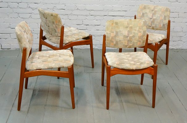 Dining Chairs by Erik Buch for Ørum Møbelfabrik, 1960s, Set of 4-QFD-550200