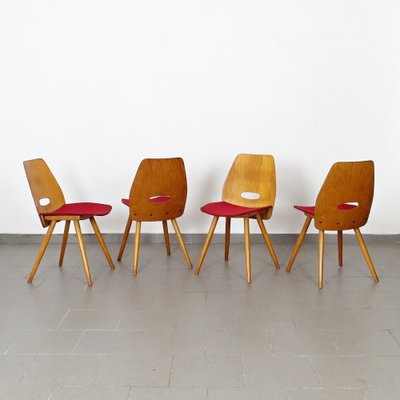 Dining Chairs by František Jirák for Tatra, 1960s, Set of 4-JUN-1565180