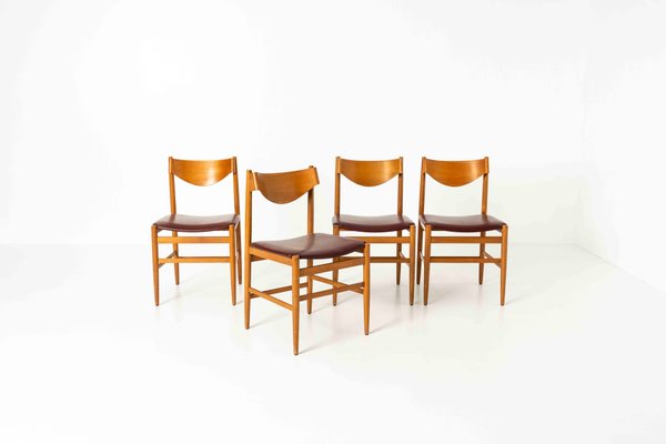 Dining Chairs by Gianfranco Frattini for Cassina, 1960s, Set of 4-UQV-1325810