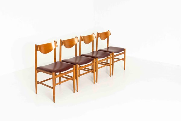 Dining Chairs by Gianfranco Frattini for Cassina, 1960s, Set of 4-UQV-1325810