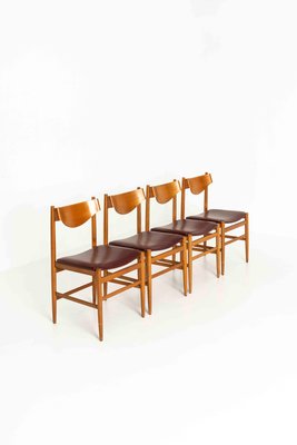 Dining Chairs by Gianfranco Frattini for Cassina, 1960s, Set of 4-UQV-1325810