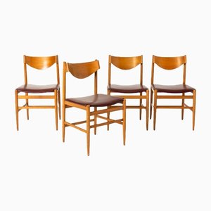 Dining Chairs by Gianfranco Frattini for Cassina, 1960s, Set of 4-UQV-1325810