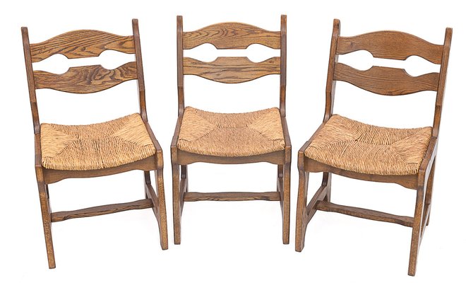 Dining Chairs by Guillerme Et Chambron, 1950s, Set of 6-JCN-1806797