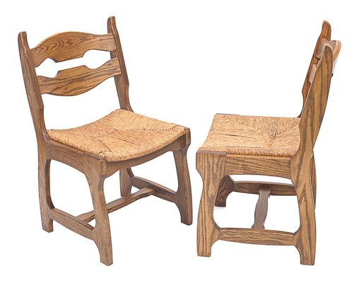 Dining Chairs by Guillerme Et Chambron, 1950s, Set of 6-JCN-1806797