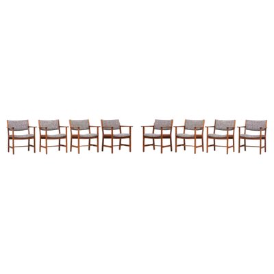 Dining Chairs by Hans J. Wegner for Getama, Denmark, 1950s, Set of 8-SFD-1113798