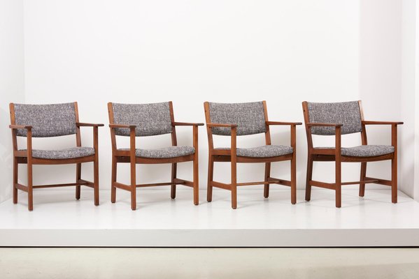 Dining Chairs by Hans J. Wegner for Getama, Denmark, 1950s, Set of 8-SFD-1113798