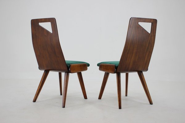 Dining Chairs by J. Kroha for Grand Hotel, Czechoslovakia, 1930s, Set of 4-TZ-1185421