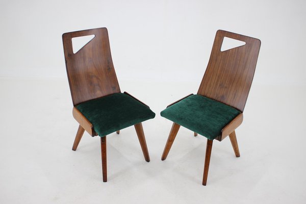 Dining Chairs by J. Kroha for Grand Hotel, Czechoslovakia, 1930s, Set of 4-TZ-1185421