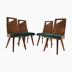 Dining Chairs by J. Kroha for Grand Hotel, Czechoslovakia, 1930s, Set of 4-TZ-1185421