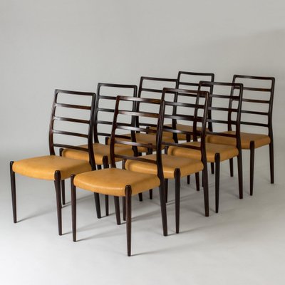 Dining Chairs by Niels O. Møller, Set of 8-NL-1344802