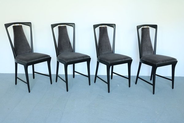 Dining Chairs by Osvaldo Borsani for Atelier Borsani Varedo, 1940s, Set of 4-SXX-693031