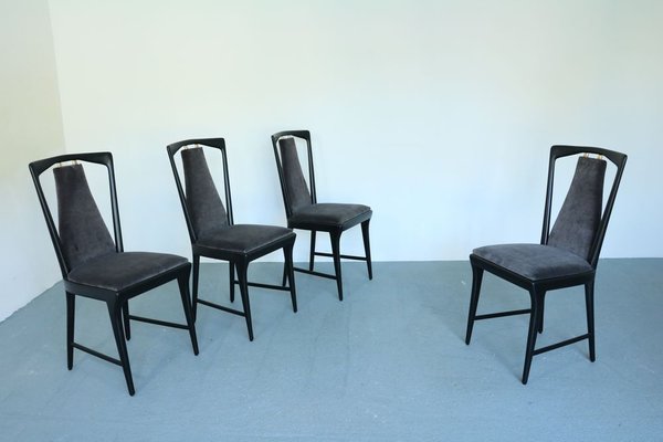 Dining Chairs by Osvaldo Borsani for Atelier Borsani Varedo, 1940s, Set of 4-SXX-693031